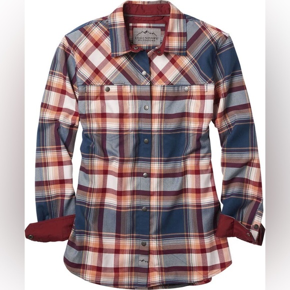 Legendary Whitetails Tops - Women's Comfortable Performance Flannel Shirt